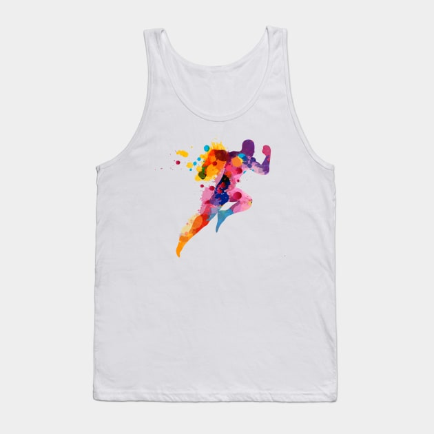 Splash runner Tank Top by Digster